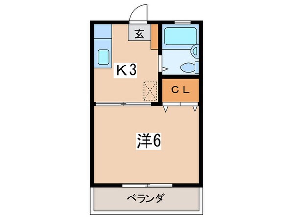 ヤマフジハイツ・Dの物件間取画像